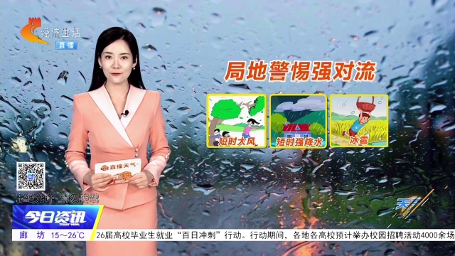 天天天气丨“跳棋式”雷雨打卡河北 大风也来凑热闹! 未来几天体感舒适 考生出行需早规划