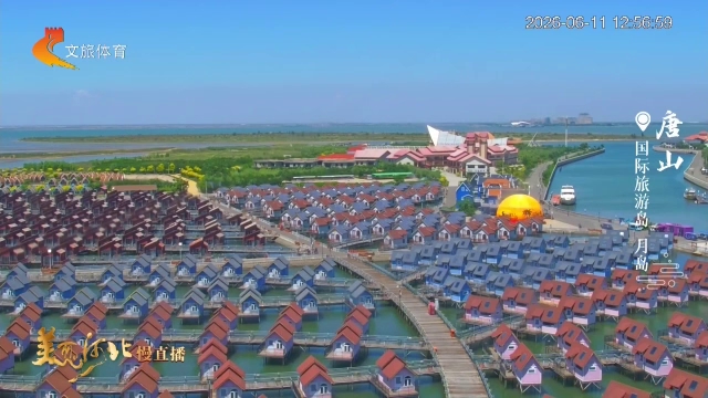 美丽河北慢直播丨风轻海阔~木屋星河~快来月岛圆你的海岛梦！正午 2026/06/11 #这么近，那么美，周末到河北