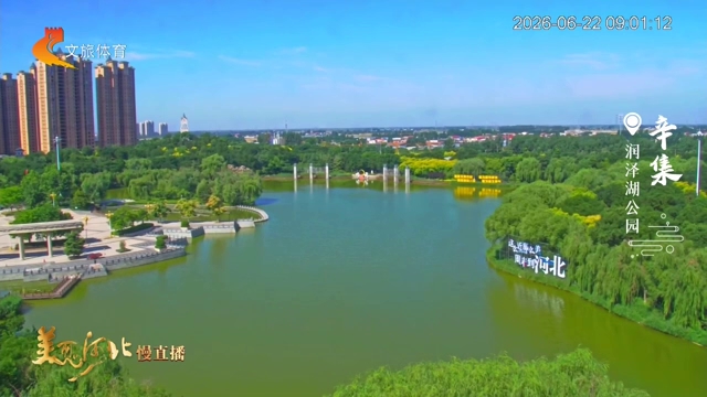 美丽河北慢直播丨绿树成荫，碧水悠悠~润泽湖公园，身边的好风景 辛集 清晨 2026/06/22#这么近，那么美，周末到河北