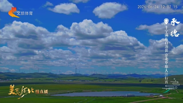 美丽河北慢直播丨天高地阔、碧草连天~直冲承德坝上沁凉的绿色夏天 正午 2026/06/24#这么近，那么美，周末到河北