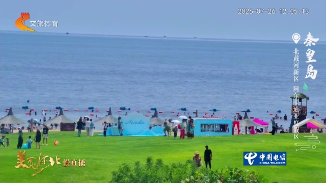 美丽河北慢直播丨港城的夏日浪漫，独属于大海的蔚蓝 秦皇岛 正午 2026/07/26#这么近，那么美，周末到河北