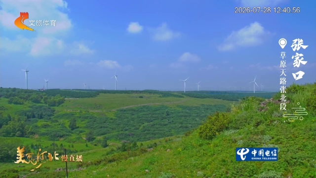 美丽河北慢直播•京张体育文化旅游带丨自驾草原天路，奔赴20℃云端避暑之旅！正午  2026/07/28 #这么近，那么美，周末到河北