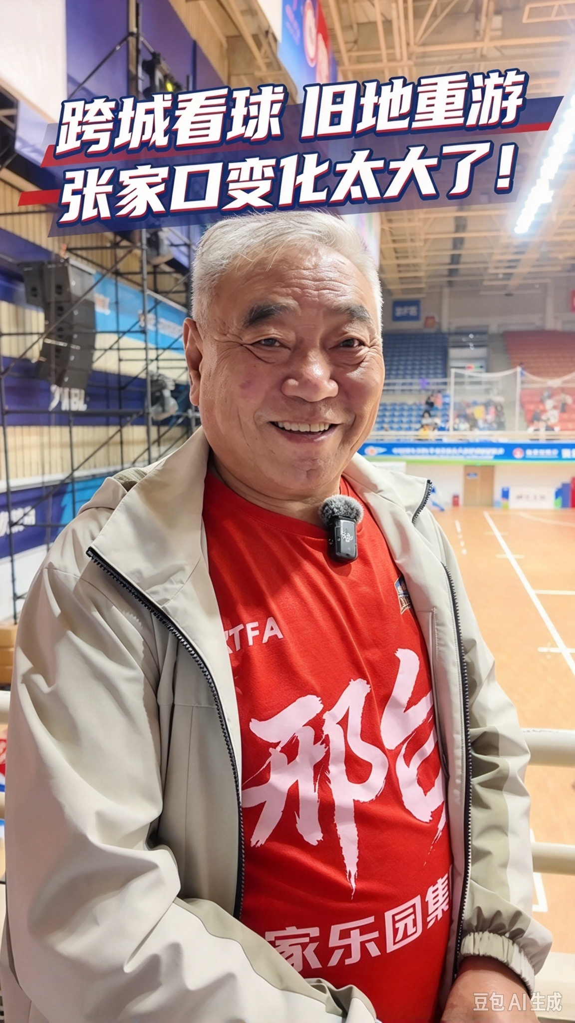 跨城看球 旧地重游 67岁邢台大爷再次来到张家口 变化太大了！#河北五超 #河北五超推荐官