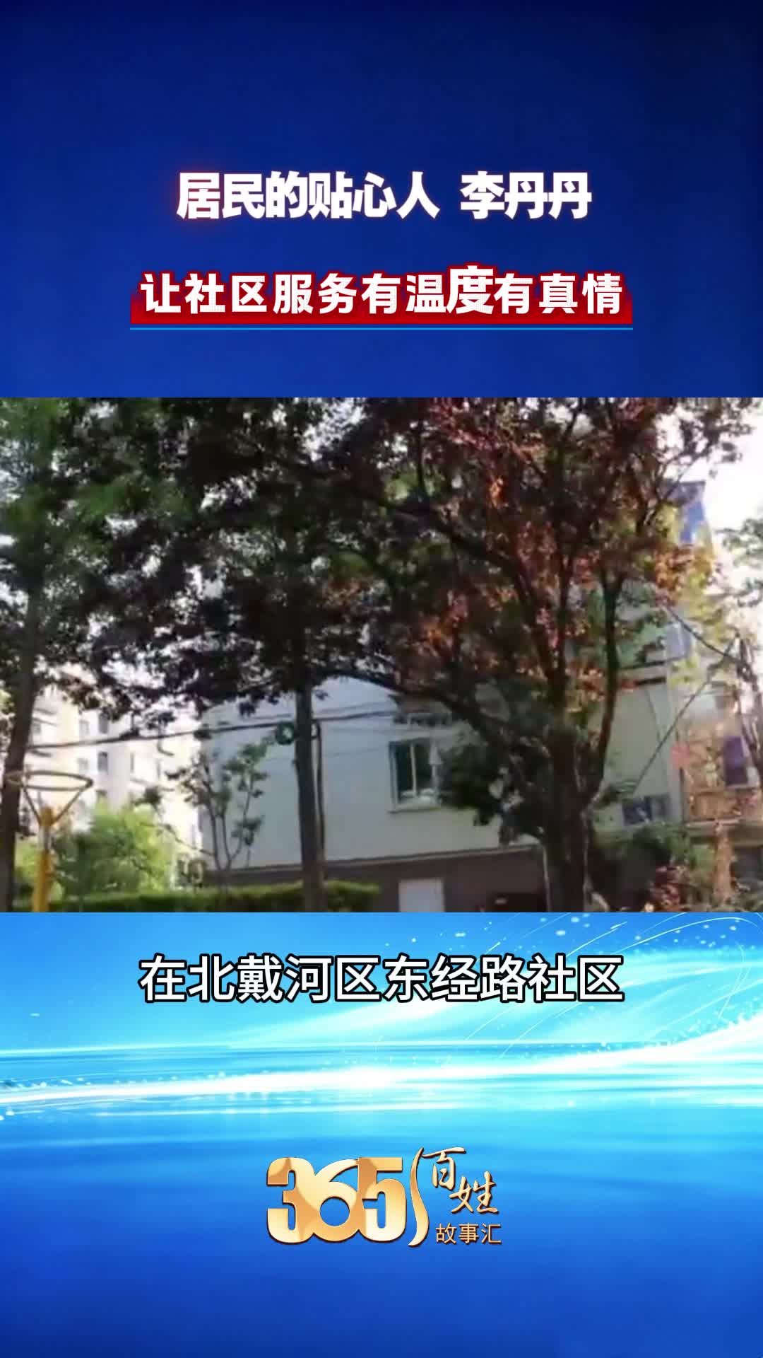 365百姓故事汇 居民的贴心人李丹丹 让社区服务有温度有真情