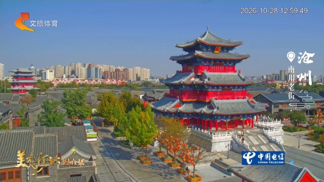 美丽河北慢直播丨打卡南川老街，遇见千年运河风华 沧州 正午 2026/10/28